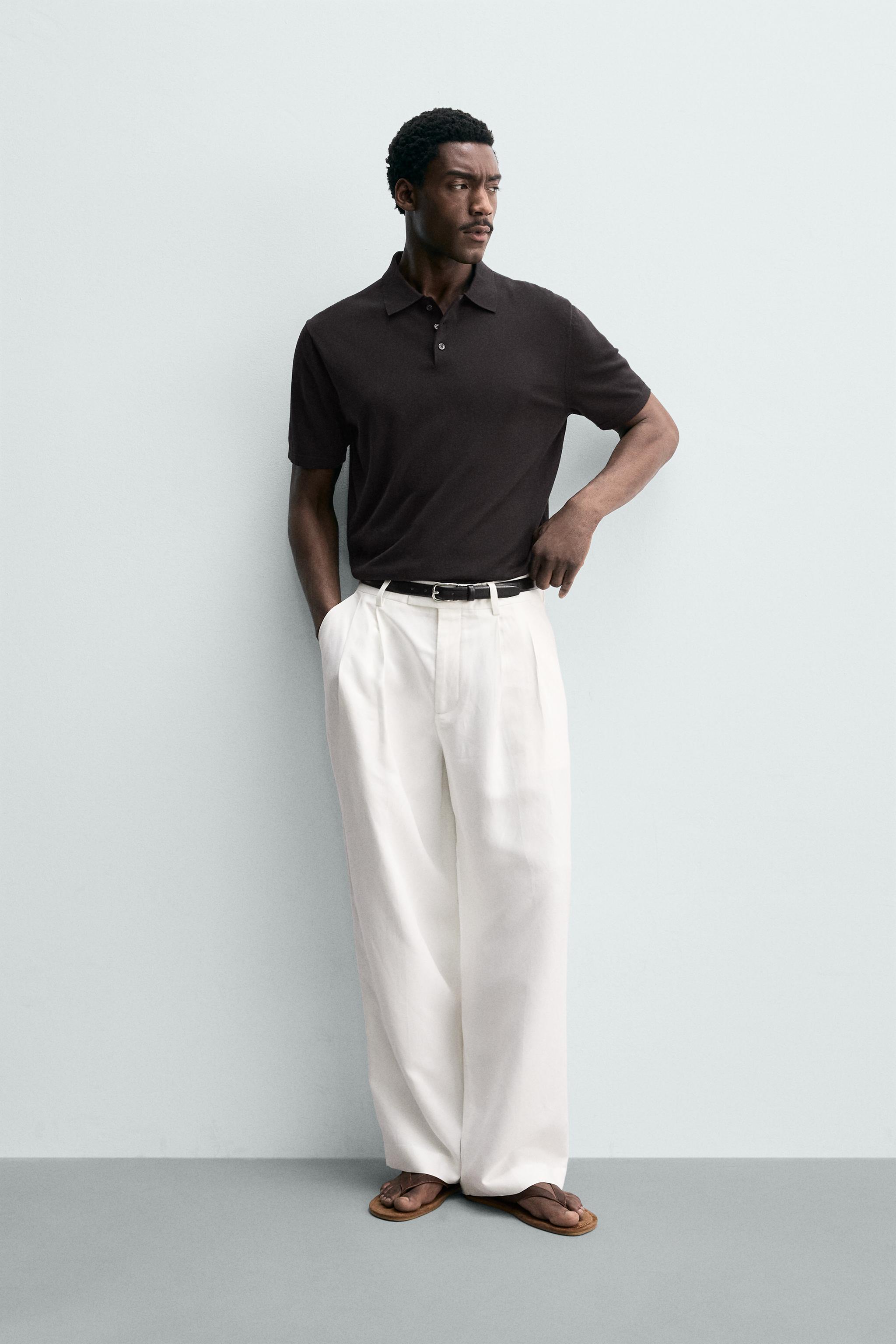 REGULAR FIT COTTON BLEND KNIT POLO